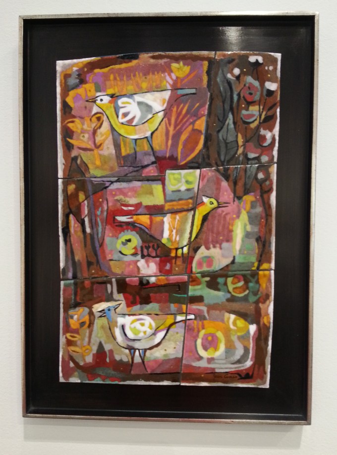 Jean Ames. 1956.The Garden. Enamel on copper.